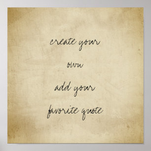 poster creëer je eigen verstoorde textuur sepia