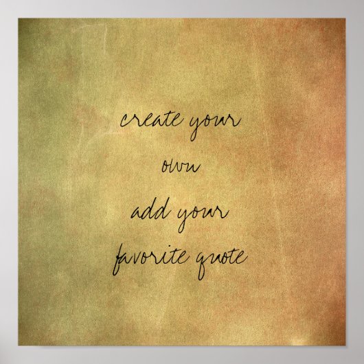 poster creëer je eigen verstoorde textuur sepia (Voorkant)