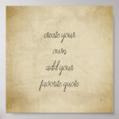 poster creëer je eigen verstoorde textuur sepia (Voorkant)