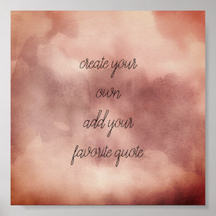 poster creëer je eigen waterverf moderne