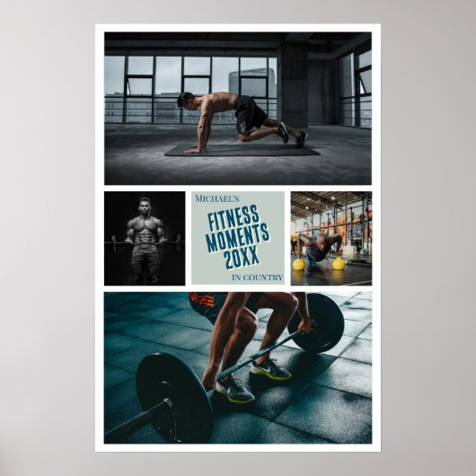 Poster Creëer uw eigen fitness foto afdrukken (Voorkant)