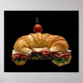 Poster Croissant Sandwich (Voorkant)