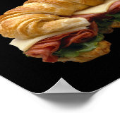 Poster Croissant Sandwich (Hoek)