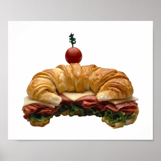 Poster Croissant Sandwich (Voorkant)