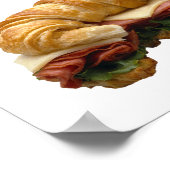 Poster Croissant Sandwich (Hoek)