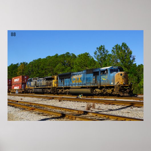 POSTER CSX-trein (Voorkant)