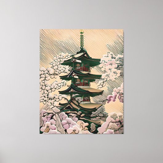 Póster Cuadro Hokan Ji Japón Canvas Afdruk (Voorkant)