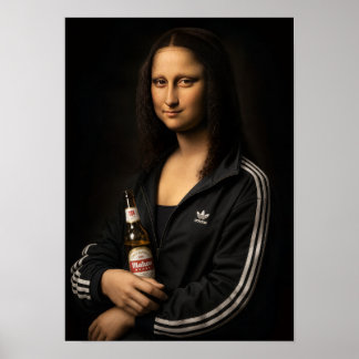 Póster cuadro Mola Lisa Cerveza y Chándal Poster