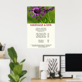 Poster Cubane paarse Spa Massage Beauty Salon (Thuiskantoor)