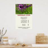 Poster Cubane paarse Spa Massage Beauty Salon (Keuken)