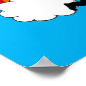 Poster Cupid Dances met regenbogen (Hoek)