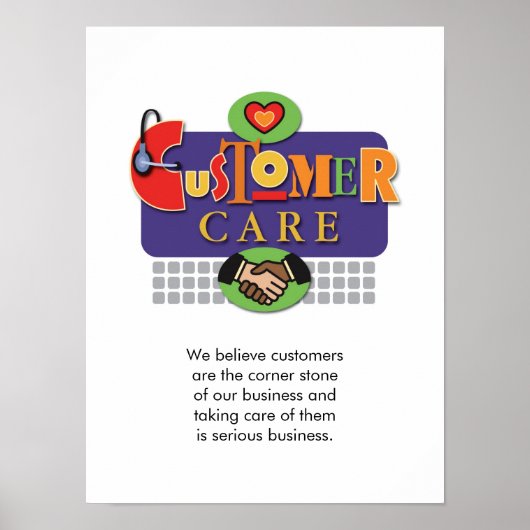 poster "Customer Care" (Voorkant)
