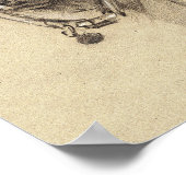 Poster - Dachshund portretgrootte 8,5 x 11 inch (Hoek)