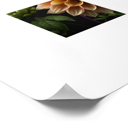 Poster Dahlia Flowers (Hoek)