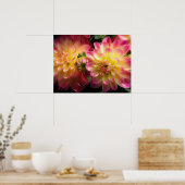 Poster-Dahlias Poster (Keuken)
