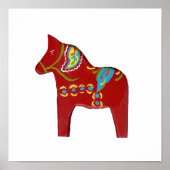 Poster Dala Horse (Voorkant)