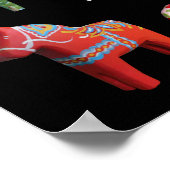 Poster Dala Horse (Hoek)