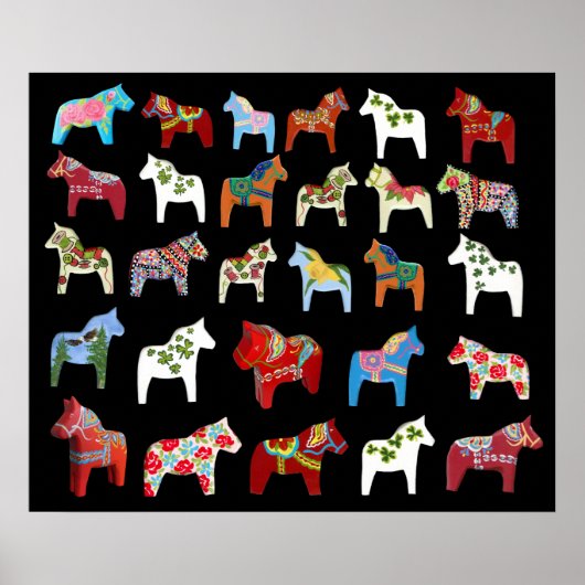 Poster Dala Horse (Voorkant)