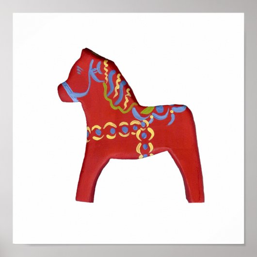 Poster Dala Horse (Voorkant)