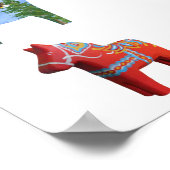 Poster Dala Horse (Hoek)