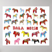 Poster Dala Horse (Voorkant)
