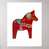 Poster Dala Horse (Voorkant)
