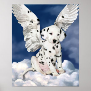 Poster Dalmatiaanse engelschilderij