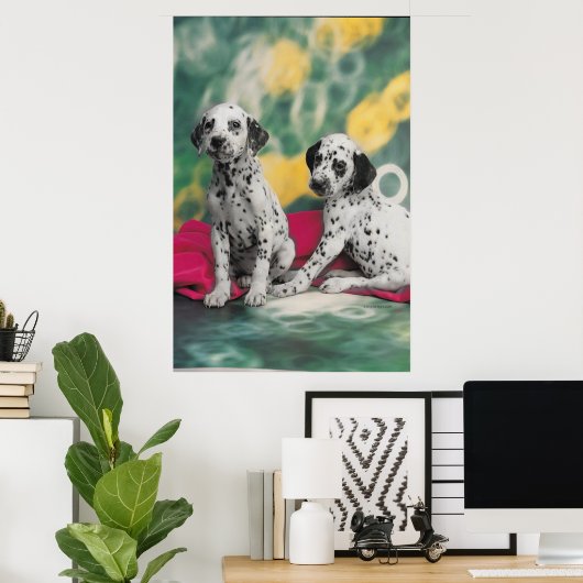 Poster Dalmatische Puppies (Thuiskantoor)