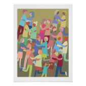 poster dancing people (Voorkant)