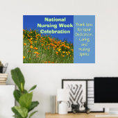 Poster Dank je voor de viering van de Nationale Ve (Thuiskantoor)