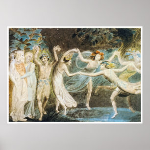 Poster Dansende Fairies van William Blake