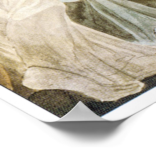 Poster Dansende Fairies van William Blake (Hoek)