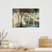 Poster Dansende Fairies van William Blake (Keuken)