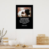 Poster dat borstvoeding geeft (Keuken)