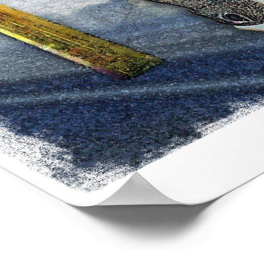 Poster dat Bunny Praying (Hoek)