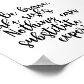 Poster dat Paulo Coelho citeert - ervaring (Hoek)