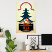 Poster dat reizen door de metro van londen bevorde (Thuiskantoor)