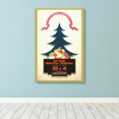 Poster dat reizen door de metro van londen bevorde canvas afdruk (Insitu (Houten vloer))