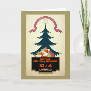 Poster dat reizen door de metro van londen bevorde kaart