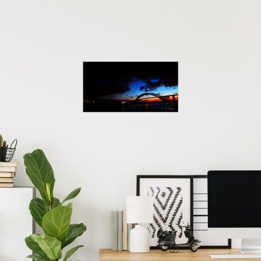 Poster~de Bayonne-brug in Bayonne, NJ Poster (Thuiskantoor)