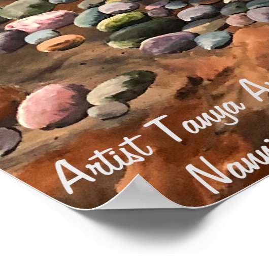 Poster de beek originele hand geschilderd (Hoek)