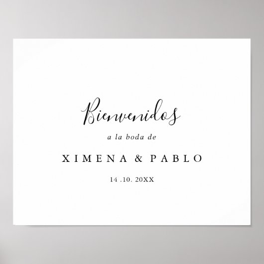 Póster de Bienvenida Boda Poster (Voorkant)