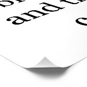 Poster De bloem droomt niet van de bij (Hoek)