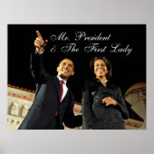 Poster de heer President & First Lady (Voorkant)