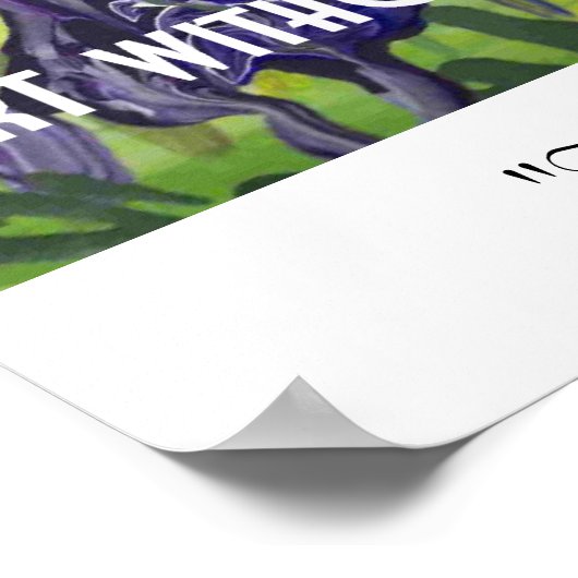 Poster: "De Irises" van Raymonde Poster (Hoek)