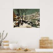 Poster De jagers in de sneeuwpop Bruegel (Keuken)