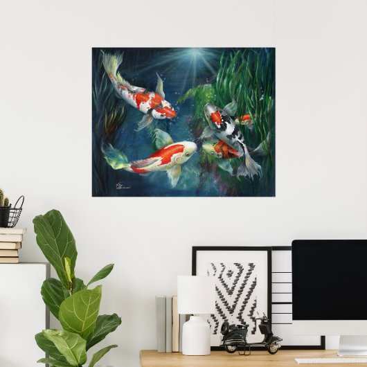 Poster - De Koi Pond (Thuiskantoor)