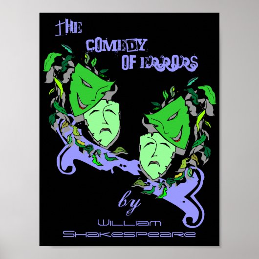 Poster De komedie van de fouten van William Shakes (Voorkant)