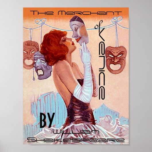 Poster De koopman van Venetië William Shakespeare (Voorkant)