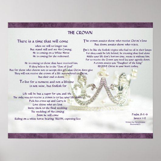 poster "De kroon" (Voorkant)